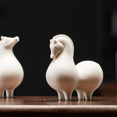 Small Tang Ma Creative Cute Tea Pet Figurine Ceramic Zodiac Personalized Tea Set Tea Toy Tea Ceremony Accessory Tea Table Decor