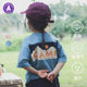 Children's Short-sleeved T-shirt 2024 Summer New Mountain Outdoor Children's Snow Mountain Sunset Printing Quick-drying Baby Top