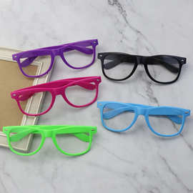 新款复古米订糖果平光镜防蓝光跨境时尚护目镜眼镜框小辣椒框架