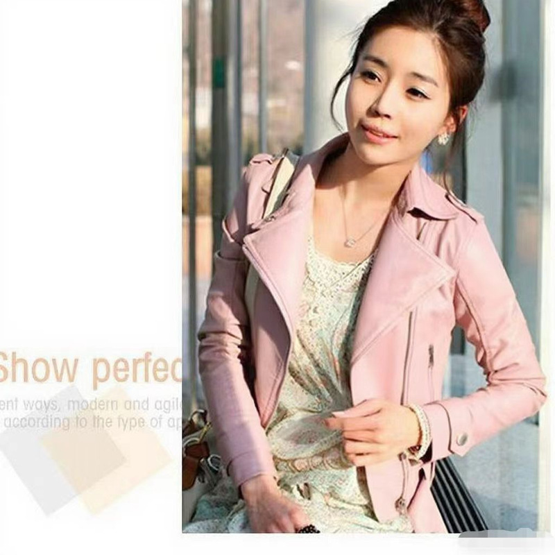 Women's Leather Jacket 2025 Spring and Autumn New Korean Style Biker Pu Slim Short Washed Leather Jacket Spring Small Coat Trendy Women's Leather Jacket 2025 Spring and Autumn New Korean Style Biker Pu Slim Short Washed Leather Jacket Spring Small Coat Trendy