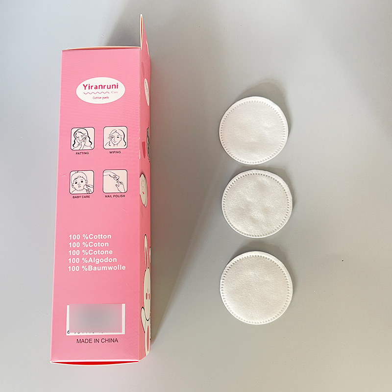 Algodón de limpieza suave, cómodo, limpio, fuerte, suave, no irritante, absorbente, sin pelusa, maquillaje redondo desechable