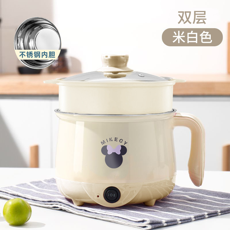 쌀백미 1.8L 특대형 찜통이 포함된 단일 냄비 [스테인리스 라이너]는 씻고 볶고 끓일 수 있습니다. 누출 방지 기능이 업그레이드되었습니다.