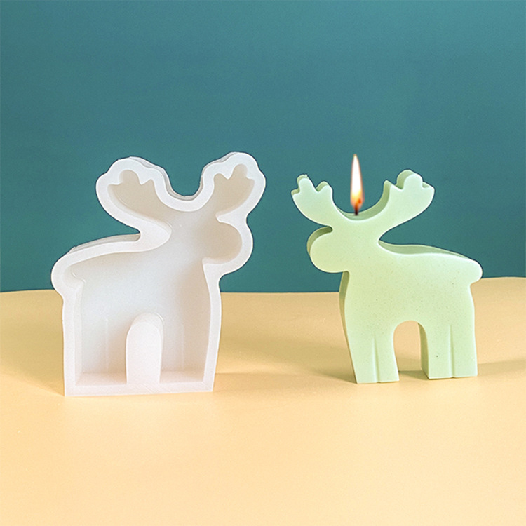 クリスマスツリー香薫ろうそくシリコン金型姜パイ人ヘラジカdiy拡香石石膏手作り石けん氷金型|undefined