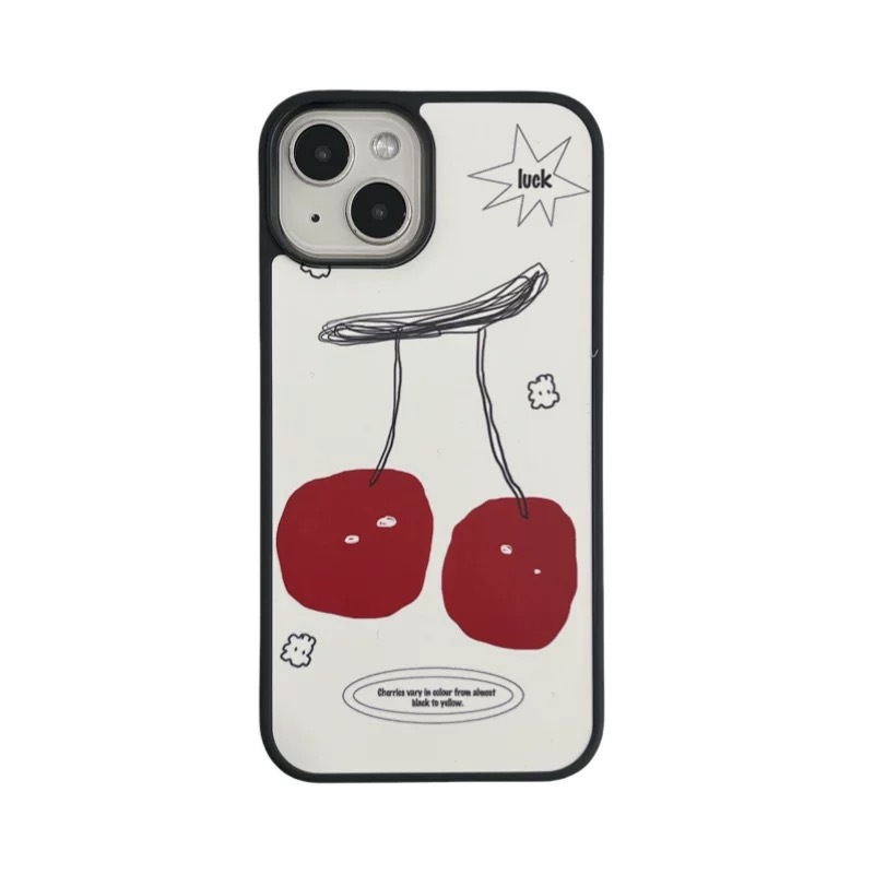 Creative ins Cherry Star Illustrator Funda para teléfono iphone15 16ProMax Files 13/14 Apple 16