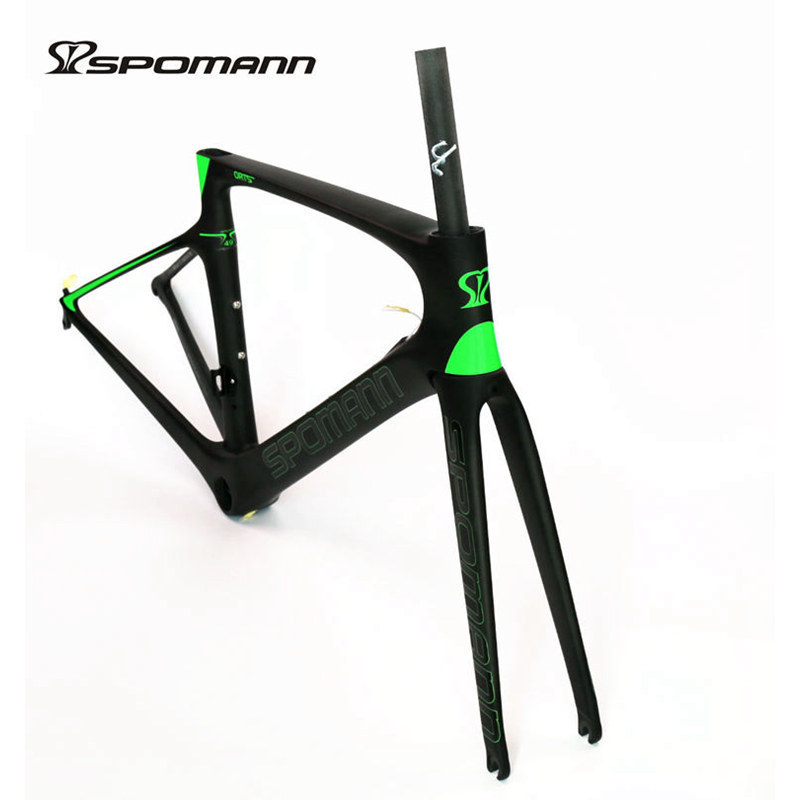 Cross-border supply carbon fiber road frame wind-breaking bicycle frame 700C lightweight version internal route road frame