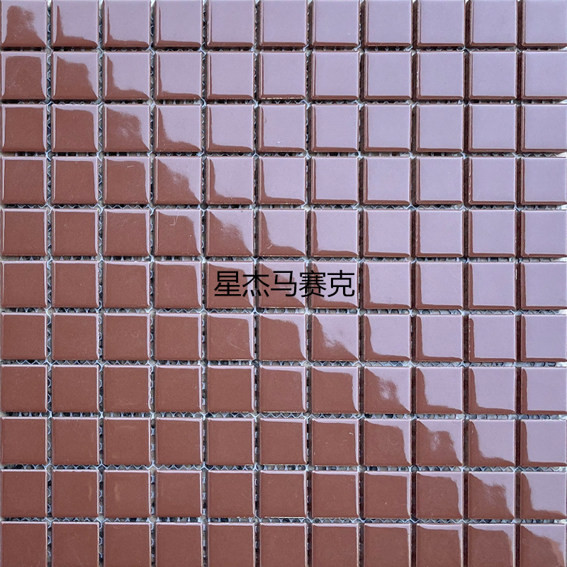 セラミックモザイク黒い別荘背景壁トイレ浴室キッチンリビングカフェバルコニー床タイル|undefined
