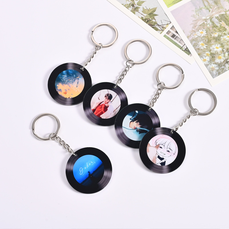 スターアクリルNFCレコードキーホルダーカスタムdiyスター周辺クリエイティブ個性キーペンダントカスタム|undefined