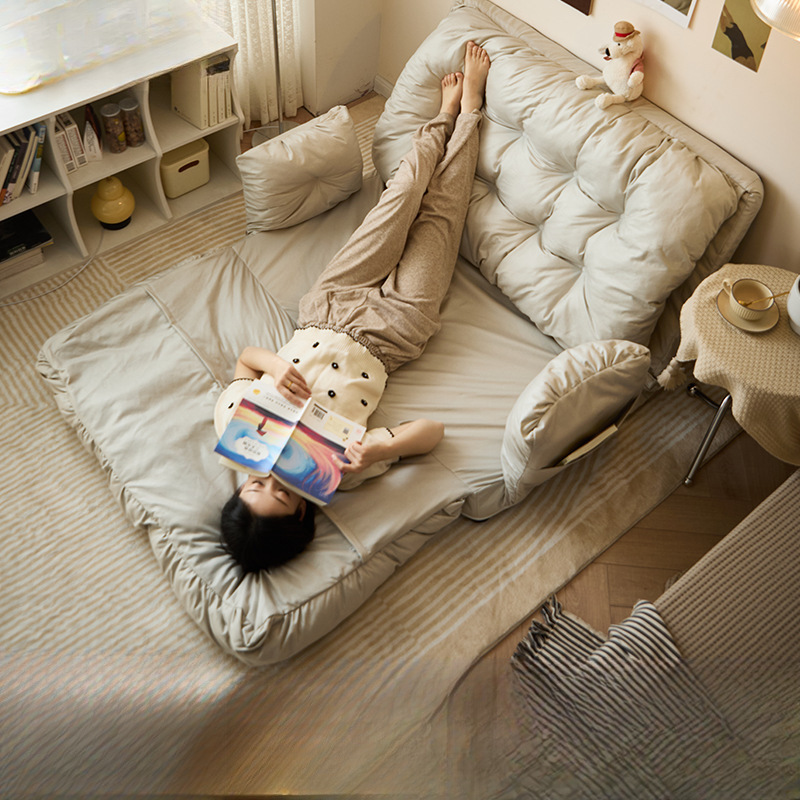 Sofá perezoso, sofá cama de apartamento pequeño, habitación de alquiler de doble uso, dormitorio, sofá cama multifuncional, sofá pequeño para estudiantes