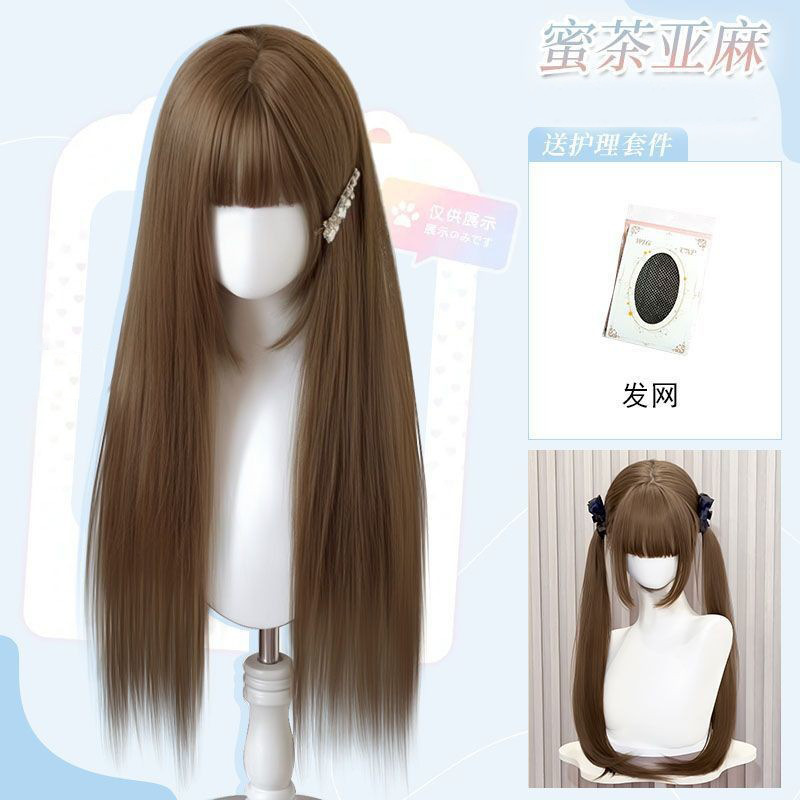 【古早萝莉】喵喵岛直发Lolita风格全头套假发全头套女jk甜美可爱|undefined