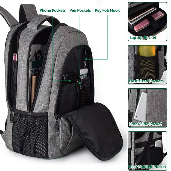 Usb Lade-rucksack Für Business Und Reisen Mit Usb-anschluss_voghion.com