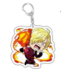 One piece five-gear Luffy pendant NICKA form Luffy keychain acrylic four royal card Taku chestnut New
