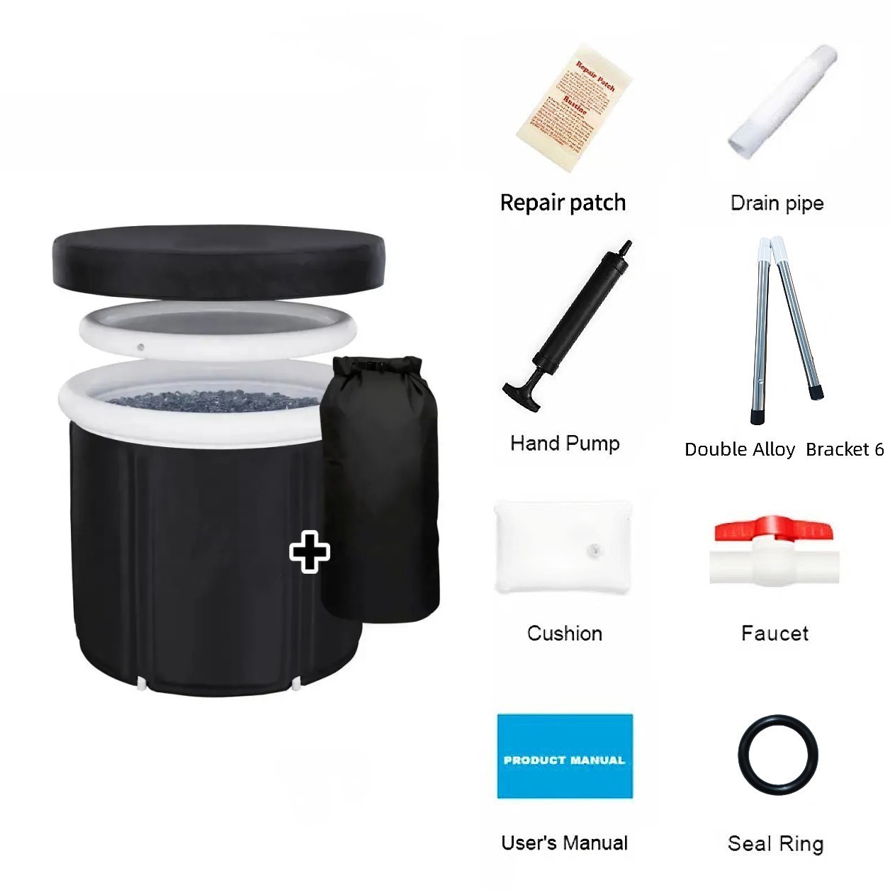 합금 이중 브래킷 표준 + 팽창 식 절연 커버 + 먼지 커버 + 보관 백