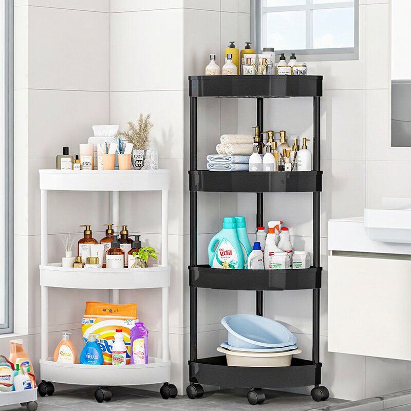 Bathroom Shelf Floor-Standing Household Bathroom Storage Rack Toilet Corner Storage Rack Corner Organizer Bathroom Shelf Floor-Standing Household Bathroom Storage Rack Toilet Corner Storage Rack Corner Organizer