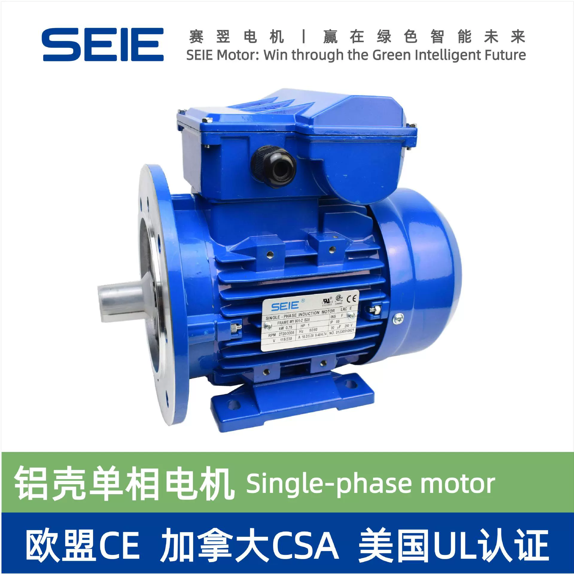 TL系列 115/230V 60HZ 单相铝壳电动机 加拿大CSA 美国UL认证电机