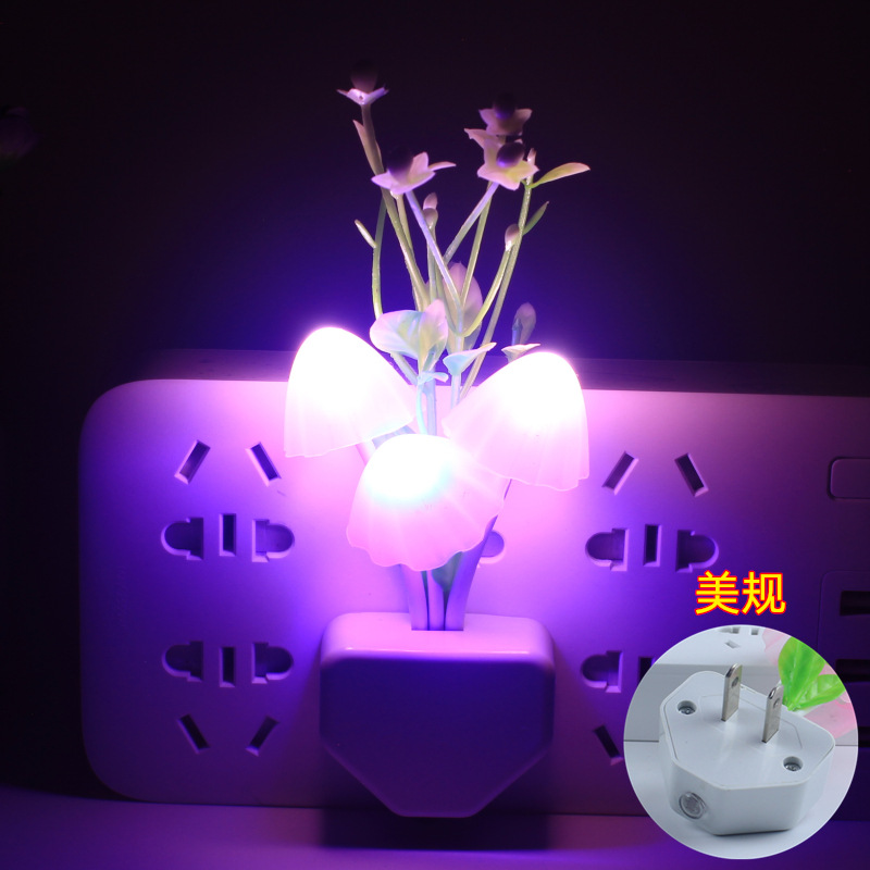 Transfronterizo creativo lámpara de regalo luz controlada lámpara de inducción colorido color-cambio luminoso florero noche luz Europea estándar americano estándar