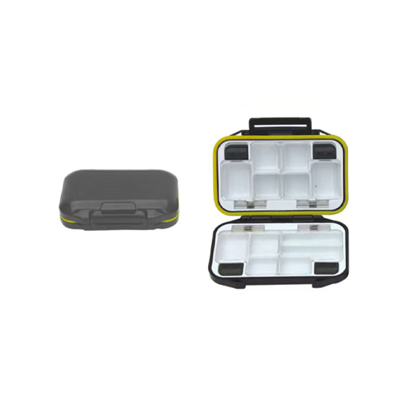 Caja de accesorios de pesca Caja de herramientas Caja portátil de almacenamiento de gancho Caja de cebo de pesca salvaje Caja de accesorios de puerto