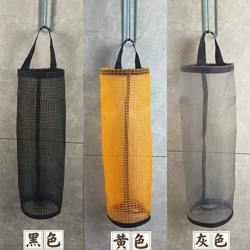 Storage system, plastic garbage bag, storage bag, shoe covers, hanging organiser