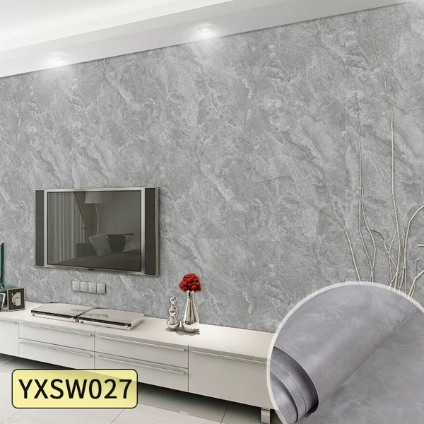 Ice gray sandstone/double thick matte background wall sticker yxsw027
