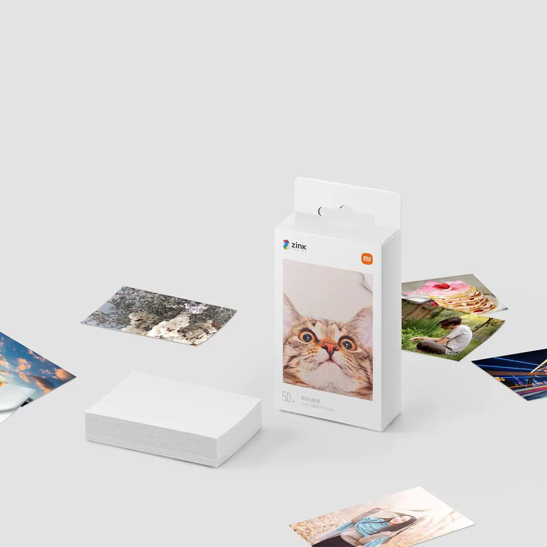 Фотобумага (Xiaomi) Mi Pocket ZINK 3-дюйма, 50 листов с калибровочными карточками
