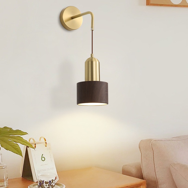 Nuevo chandelier chino dormitorio lámpara de cama creativa zen bar de nuez, chandelier de restaurante de viento tranquilo, lámpara Zhongshan