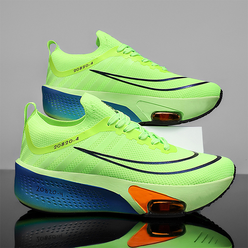 2025 verano tela de malla transpirable amortiguación zapatos para correr hombre y mujer desgaste antideslizante pareja de zapatos deportivos con cojín de aire casuales