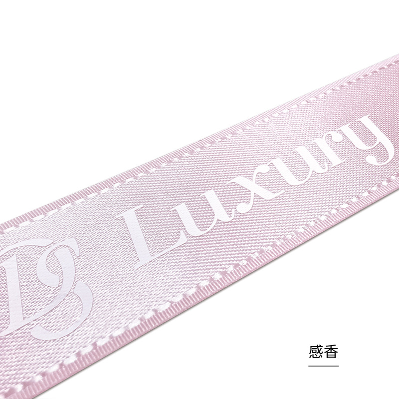 Logotipo personalizado de cinta impresa florista de cinta de colores paquete de ramo de flores caja de regalo cinta personalizada logotipo personalizado de cinta pastel image 15