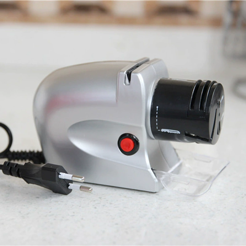 Электрический точильщик ножей для дома, двухв-одном, вилка в розетку, автоматический быстрой заточки кухонный камень