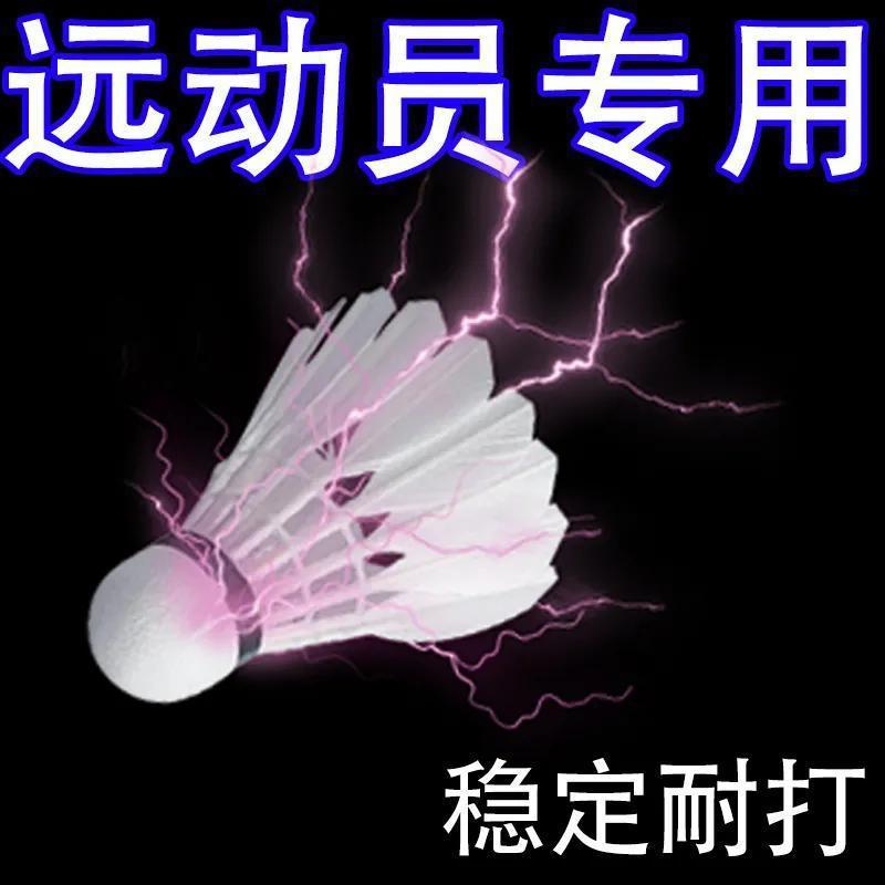 尼龙羽毛球耐打仿真鹅毛娱乐只装飞行比赛学生防风训练室外速卖通