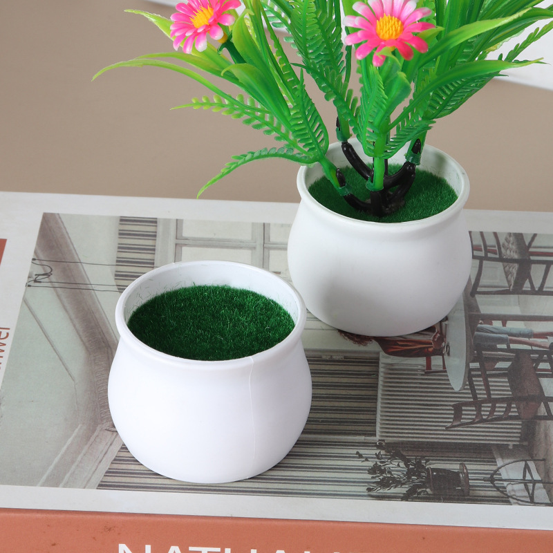 공장 시뮬레이션 화분 녹색 식물 화분 거품 플라스틱 화분 시뮬레이션 꽃 장식 냄비 데스크탑 장식품 꽃