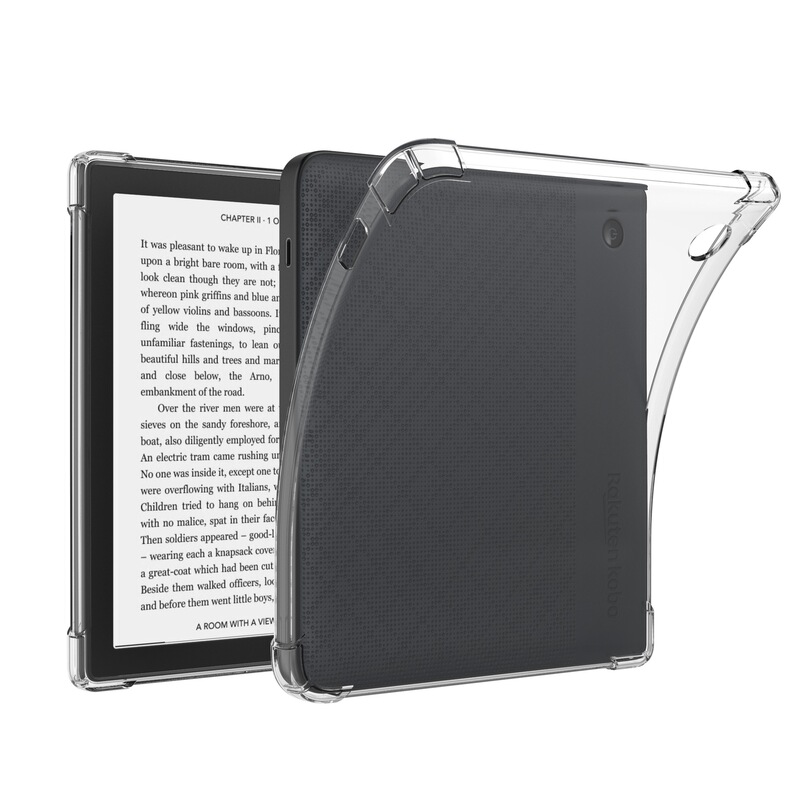 Applicable to Kobo Libra 2 e-book reader protective cover 7-inch four-corner airbag drop-resistant transparent tpu soft case