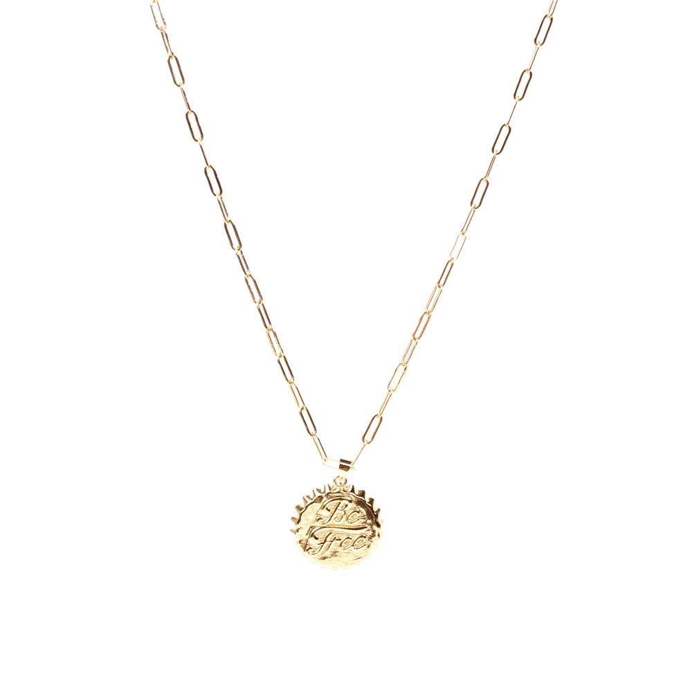 vintage coke bottle cap dripping oil copper necklace wholesale nihaojewelry