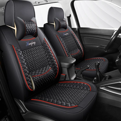 Seat cushion, seat cover Version Freed Noah Toyota - driver-and-passenger-2-seats-ice-silk-black