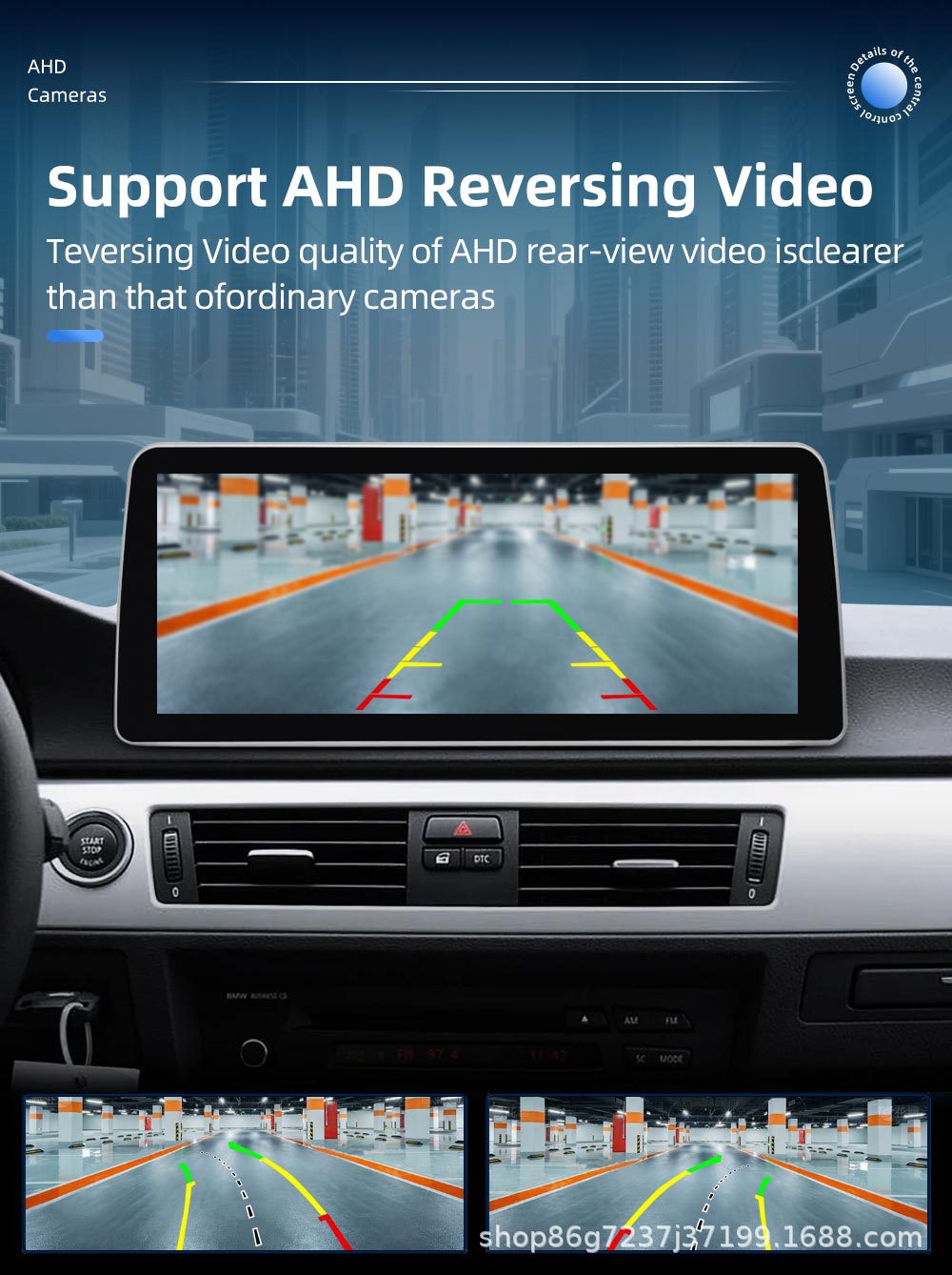 12.3inch Suitable for Bmw 5 Series E60 E61 Android Reversing Camera Car Navigation Gps All-In-One Machine Carplay