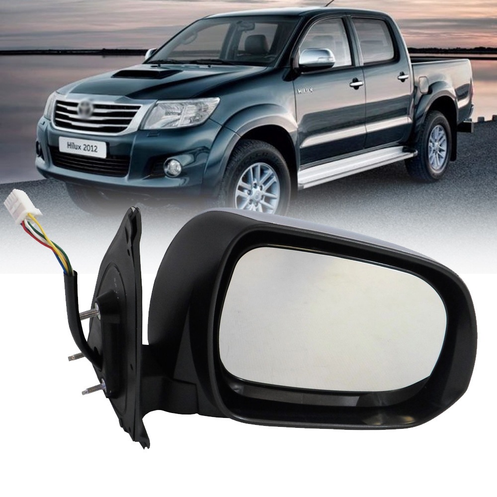 Suitable for Toyota Hilux VIGO pickup truck models 11-15, exterior electroplated rearview mirror assembly