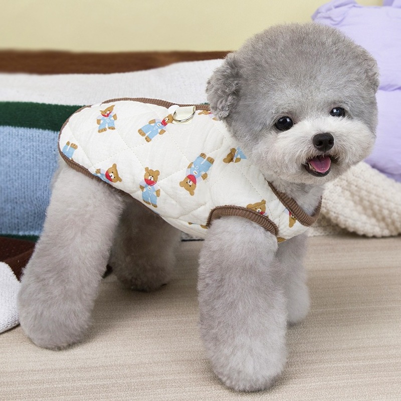 冬季宠物棉衣猫咪衣服加厚保暖秋冬装泰迪比熊犬狗狗背开马甲背心|undefined