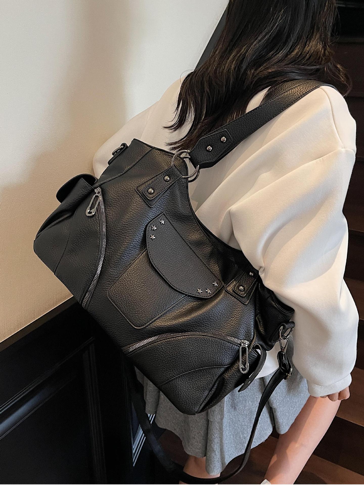 Bolso Tote explosivo transfronterizo de gran capacidad 2025 nuevo bolso de locomotora de aire extranjero de moda Bolso bandolera de viajero retro