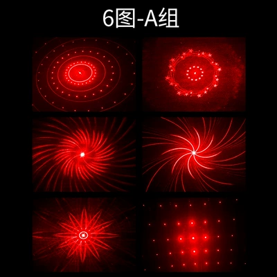 Car and motorcycle laser fog lamp anti-rear collision six-in-one decorative colored light warning light led rear modification accessories (Fog lamp) - 6-figure-group-a