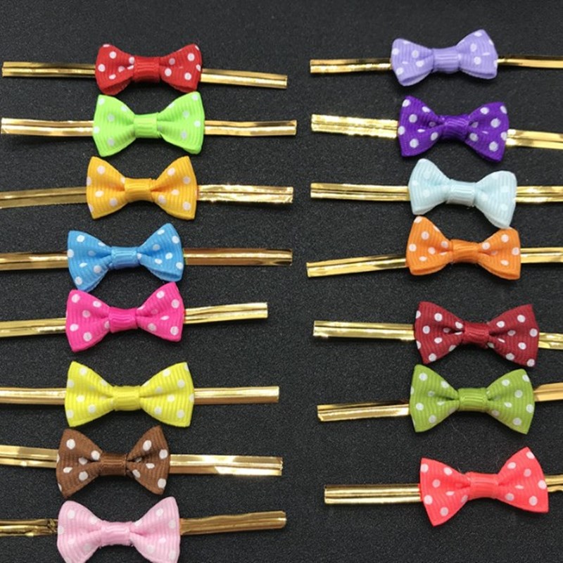 Fabricante en stock embalaje para hornear color pajarita de seda Lollipop corbata cuerda galleta embalaje bolsa empate 500