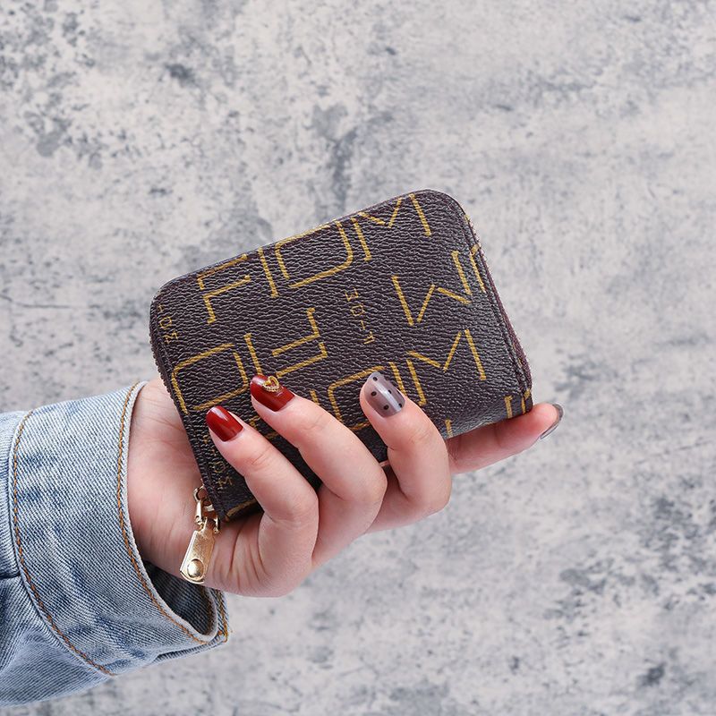 Estilo coreano titular de la tarjeta de moda femenina mini estudiante titular de la tarjeta de identificación de gran capacidad Mori multi-ranura para tarjeta monedero titular integrado