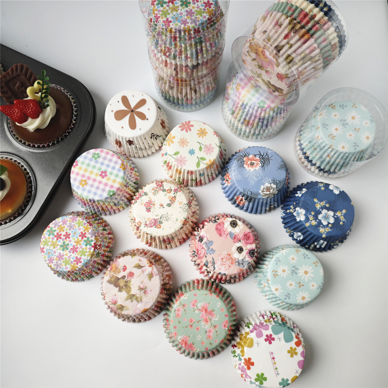Serie de flores mezcladas aleatoriamente 4