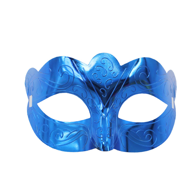 Nuevo carnaval transfronterizo máscara de galvanoplastia de alta gama mascarada accesorios de fiesta máscara retro máscara reflectante