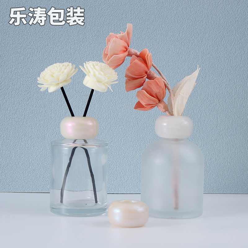 椭圆形香薰盖 无火香薰瓶盖椭圆形珠光亮面塑料瓶盖 扩香盖子