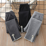 2025新款冬季韩版打底裤开叉长裤可来图来样加工定制承接各种服装