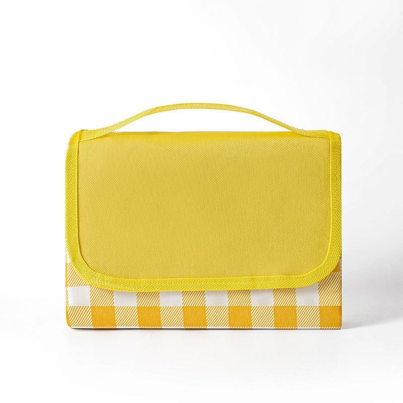 600D 암호화 옥스포드 천 노란색 그리드