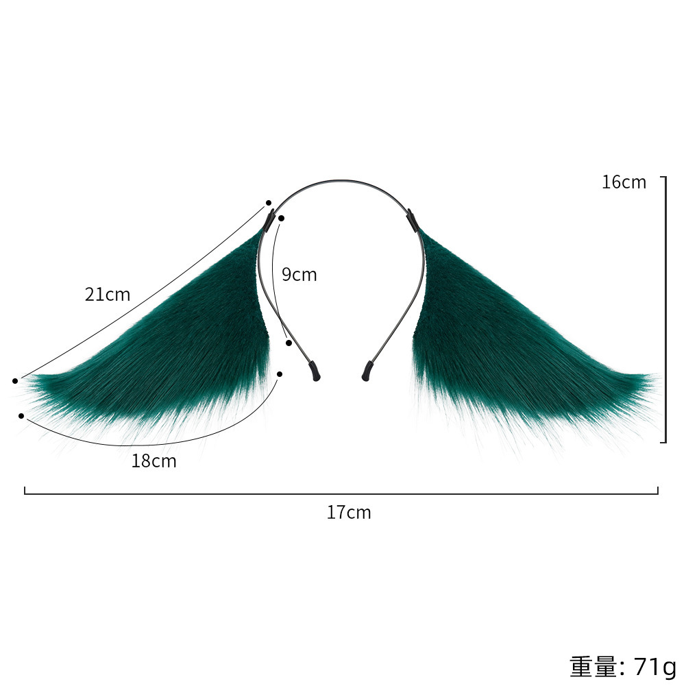 De una pieza de entrega de ocho piezas de Dios Bestia diadema oído cómic show Cosplay vestir Fox oído animal bestia oído accesorios para el cabello