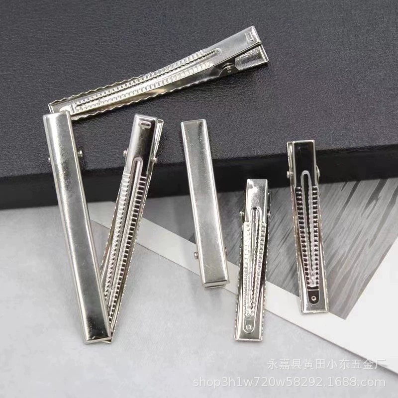 [Почтовая зона] аксессуары для волос своими руками металлический Железный Зажим Шпилька оптом 2-8 см квадратный зажим Утконос зажим давление