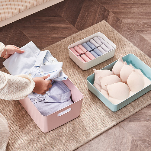 bdo desktop storage box plastic bathroom kitchen storage box sundries organizing storage box cosmetics storage basket