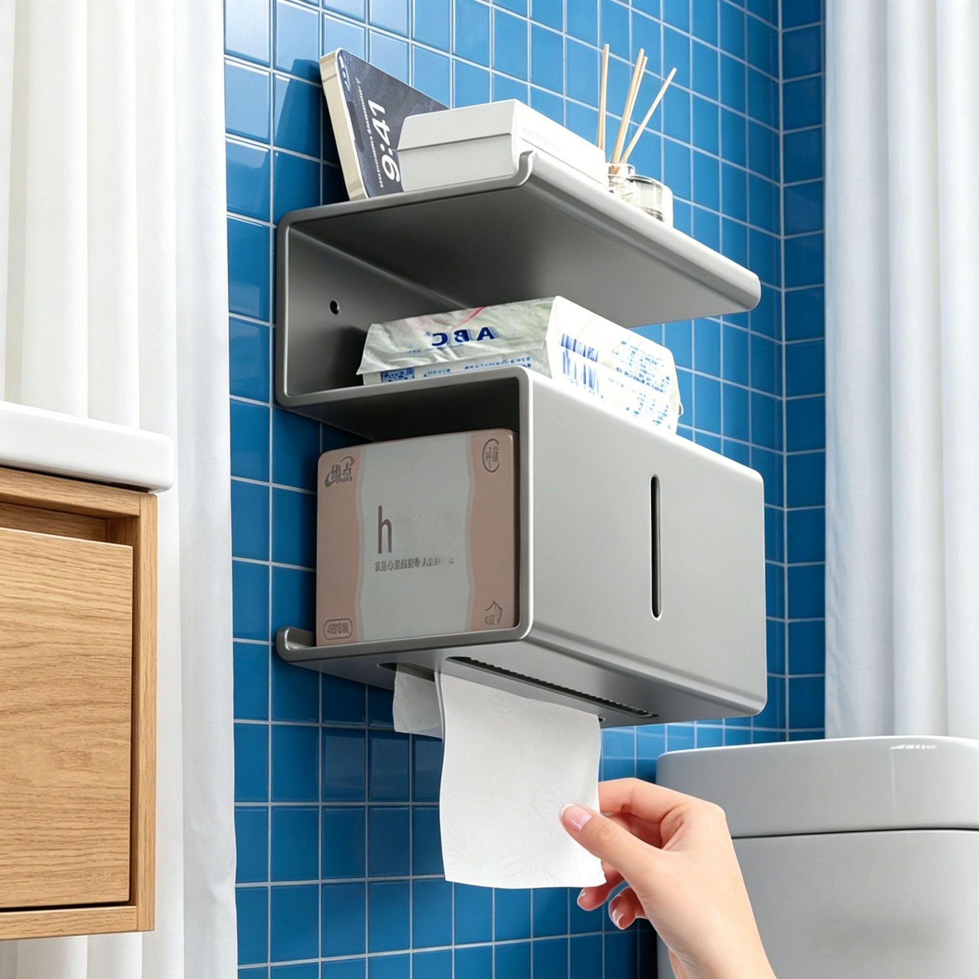 Punch-Free Shelf Rack