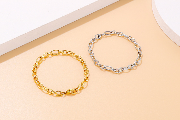 7g Weight Vacuum Plating Gold Plating Process 18K Gold Plated Plating Material Wedding, Travel Occasion 304 Stainless Steel Material Geometric Pattern Women'S Gender Fashion Style Gold, Silver Color Fashion 18K Gold Plated Titanium Steel Wholesale 7