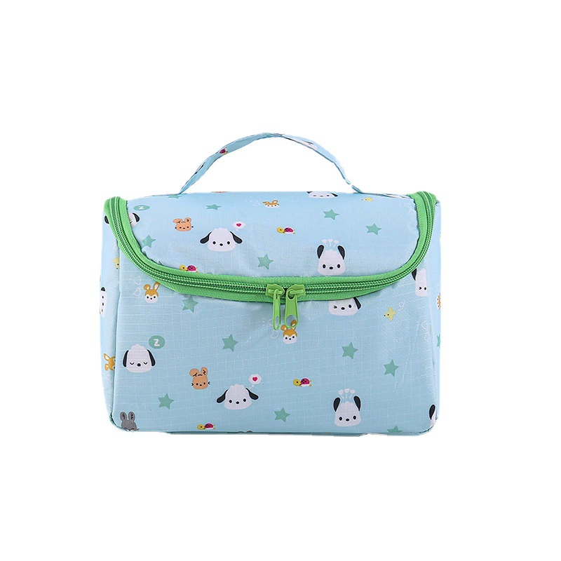 Cartoon Handheld Organizer Bag for Travel with Zipper in Various Cute Colors and Patterns